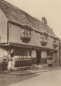 Hostinec Star Inn, Alfriston, Sussex (čb fotografie) od William Galsworthy Davie