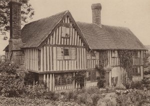 Farma Strean, Sedlescombe, Sussex (čb fotografie) od William Galsworthy Davie