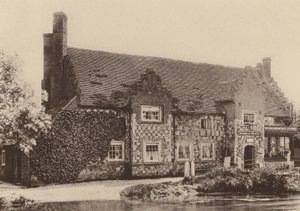 Pošta, Wickhambreaux, Kent (čb fotografie) od William Galsworthy Davie