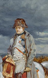 Napoleon v roce 1814 (podle Meissoniera) (olej na kartonu)