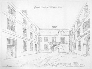 Great Court of Blackwell Hall, City of London, 1886. od William Griggs