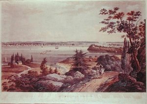 New York z Weehawk od William Guy Wall