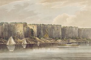 Palisades, no. 19 of the Hudson River Portfolio, ryl J. Hill, 1821-25