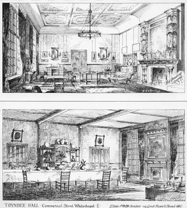 Interiér Toynbee Hall od William H Atkin-Berry