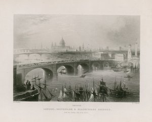 Celkový pohled na Londýn od William H. Bartlett