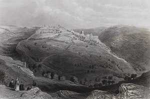 Mount Lion, Jeruzalém, z Hill of Evil Counsel