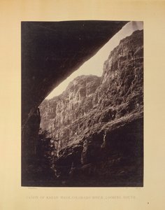 Kaňon Kanab Wash, řeka Colorado, pohled na jih od William H. Bell