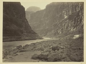 Řeka Colorado, ústí Kanab Wash, pohled na západ od William H. Bell