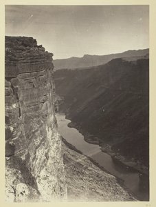 Grand Cañon, Colorado River, Near Paria Creek, Looking East, 1872.
