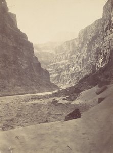 Velký kaňon řeky Colorado, Mouth of Kanab Wash, při pohledu na západ, 1872.