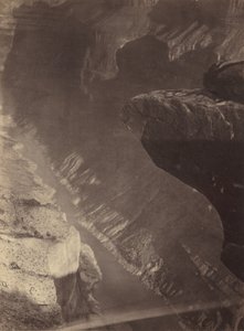 Pohled na jih do Grand Cañon, řeka Colorado, Sheavwitz Crossing, 1872.