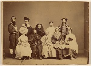Maškarní obraz 18. února 1868 - Friendship Hall Phila. od William H. Rhoades