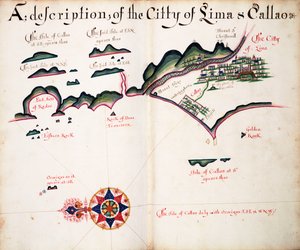 Mapa Limy a Callao od William Hack
