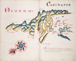 Osorno a Carimapo, jihoamerické pobřeží Tichého oceánu od William Hack
