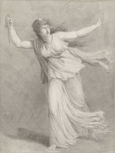 Herečka Sarah Siddons v roli Euphrasie od William Hamilton