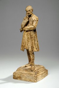 Maketa pro Williama Conynghama, 4. barona Plunketa, arcibiskupa z Dublinu, kolem roku 1905 (sádra) od William Hamo Thornycroft