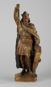 Maketa pro sochu Alfréda Velikého, kolem roku 1901 (malovaná omítka) (viz také 876154-6) od William Hamo Thornycroft