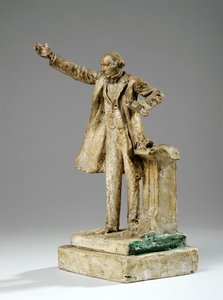Maketa pro sochu Williama Ewarta Gladstone on the Strand, Londýn, kolem roku 1905 (sádra) od William Hamo Thornycroft