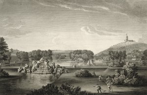 West Wycombe Park, vyrytý William Woollett (1735-85) od William Hannan