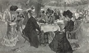 Odpolední čaj v Kensington Gardens od William Hatherell