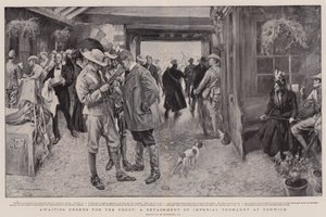 Čekání na rozkazy pro frontu, oddělení imperiálních vojáků v Norwichi od William Hatherell