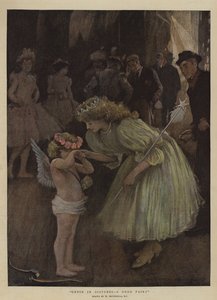 Cupid in Distress, a Good Fairy (chromolitho)