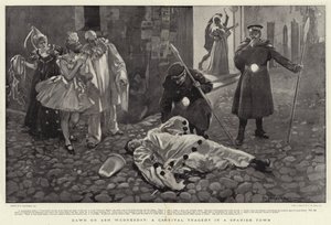 Svítání na Popeleční středu, karnevalová tragédie ve španělském městě od William Hatherell