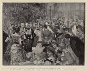 Ples pořádaný vévodou a vévodkyní z Connaughtu v Royal Hospital, Kilmainham od William Hatherell