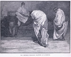 Císař Theodor uděluje audienci od William Hatherell