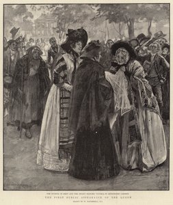 První veřejné vystoupení královny od William Hatherell