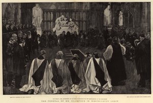 Pohřeb pana Gladstona ve Westminsterském opatství od William Hatherell