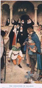 Rytíř Galahad, ilustrace z 