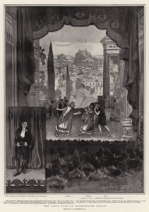Latinská hra ve Westminster School od William Hatherell