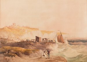 Dover, datum neznámé (akvarel a tužka na papíře) od William Havell