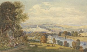 Pohled na Totnes, Devon od William Havell