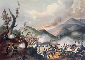 Bitva u Busaca, 27. září 1810, vyryl Thomas Sutherland (nar. asi 1785)