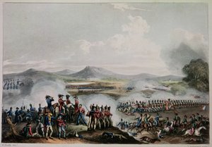Bitva u Talavery, 28. července 1809, vyryl Thomas Sutherland (b.c.1785) od William Heath