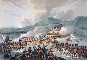 Bitva u Bidassoa, 9. října 1813: rytina Daniela Havella