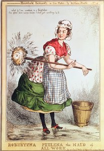 Robertena Peelena služka veškeré práce, no. 4 ze série „Služebníci v domácnosti“, vydané v roce 1829