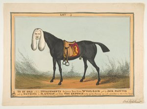 K prodeji se všemi svými zásnubami – Vlněný vak slavného závodního koně, 29. června 1829. od William Heath