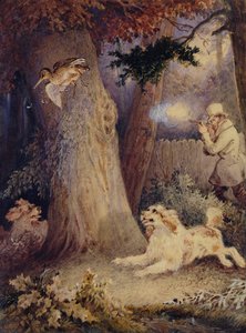 Woodcock Shooting (Wc a bodycolor na papíře) od William Heath