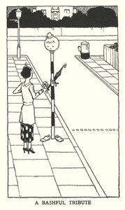 Stydlivá pocta (litho) od William Heath Robinson