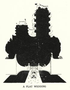 Plochá svatba (litho) od William Heath Robinson