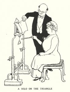 A Solo on the Triangle (litho) od William Heath Robinson
