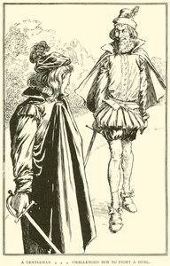 Jistý pán ho vyzval na souboj. od William Heath Robinson