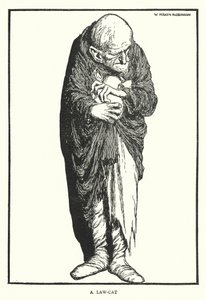 kočka zákona (litho) od William Heath Robinson