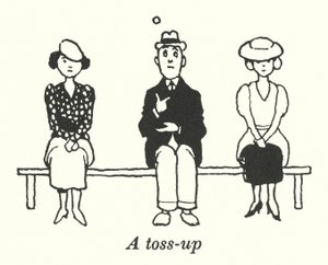 toss-up (litho) od William Heath Robinson