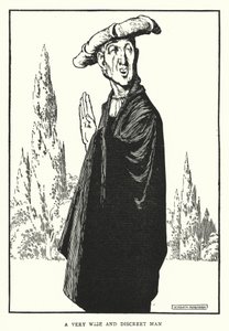 Velmi moudrý a rozvážný muž (litho) od William Heath Robinson