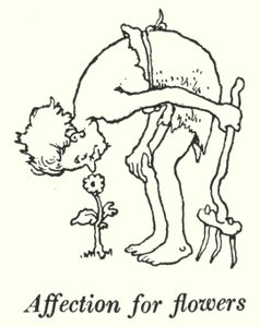 Náklonnost ke květinám (litho) od William Heath Robinson