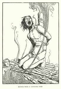 Spálený přetrvávajícím ohněm (litho) od William Heath Robinson